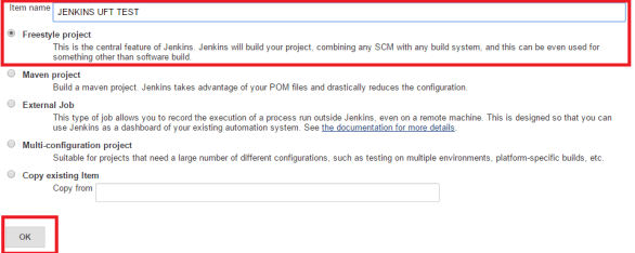Jenkins New Job Name