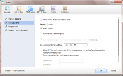 UFT 12.5 HTML BASED RESULTS